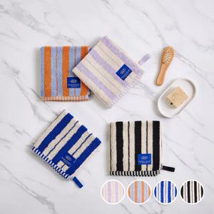 ETF 더블 스트라이프 핸드타월 34X34cm 65g 4 color