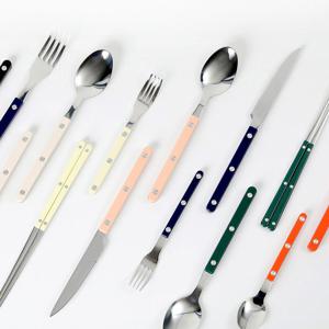 티니블랑 레브 컬러 핸들 스텐 커트러리 디너 나이프 8color 택1