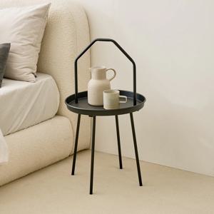 피크닉 사이드 핸들 테이블 블랙