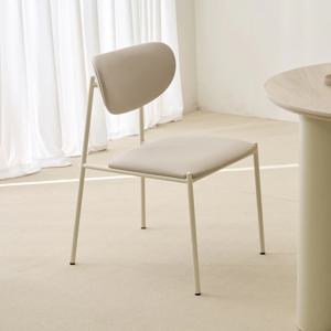 솔리드 PU 체어 웜그레이