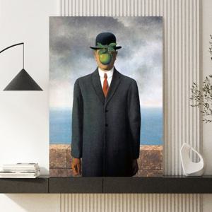 르네 마그리트 인테리어 그림 액자 포스터 명화 The Son of Man 1964