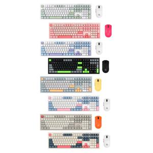 오피스프로 WMK990 사일런스 M RGB 무소음 무선 블루투스 108 키보드 마우스 세트