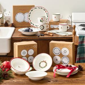 ON L 겨울선물 보따리 머그4P/접시4P/파스타볼2P/앞접시4P 균일가