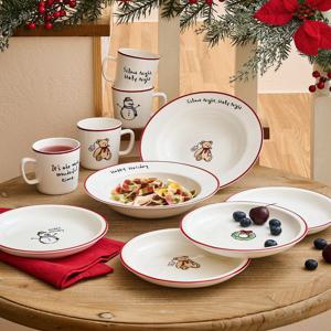 ON 해피홀리데이 머그4P/접시4P/파스타볼2P 세트 균일가