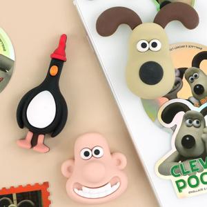 월레스와그로밋 피규어 3종 스티커 다용도 꾸미기 데코 활용