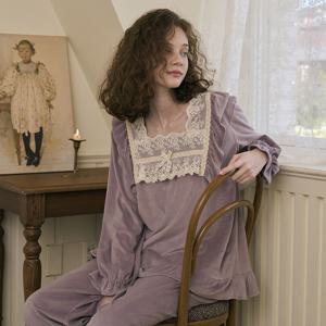 플로이 긴팔 투피스 바이올렛 (피치기모)