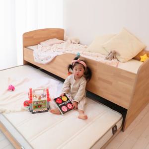 세이프오 슬라이딩 2단 E0 어린이 키즈 싱글 침대 (저상형)