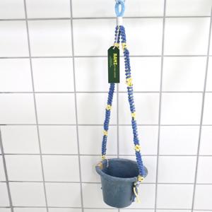 행잉 화분 벽걸이 화분 Blue_flower strap