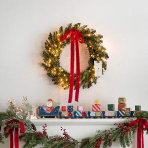 홀리데이 리스 풀세트 소 고급 크리스마스 트리 벽장식 소품