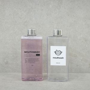 가글 소분용기 마우스 워시 리필용기 실버캡 350ml