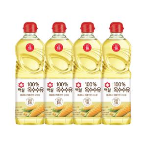 백설 옥수수유 900ml x4개