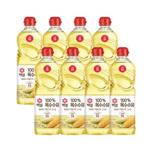 백설 옥수수유 900ml x8개