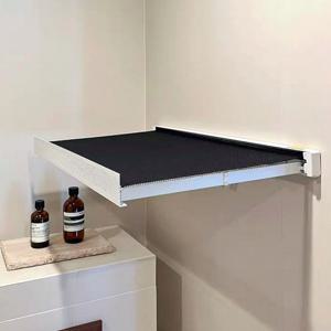 접이식 화장실 선반 공중부양 접었다폈다 욕실옷 보관 욕조 수건 무타공 욕실 선반 중형