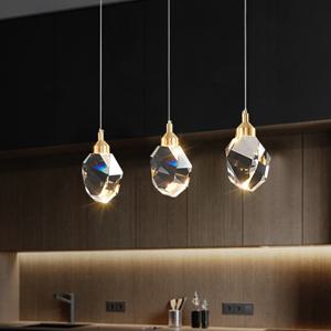 LED 모렌 1등 펜던트조명 크리스탈 주방조명 카페 식탁등