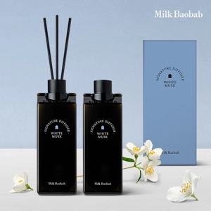 밀크바오밥 시그니처 대용량 디퓨저 500ml 2개입 화이트머스크