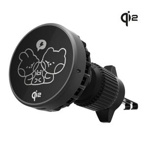 뉴니스 라인프렌즈 EZ Cool Qi2 맥세이프 차량용 무선 충전기