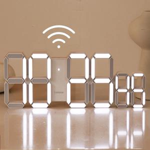 스톱워치 LED 벽시계 벽걸이 디지털 전자 시계 사무실 인테리어 무소음 디자인