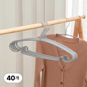 슬림형 논슬립 어깨뿔방지 옷걸이 40p 4colors