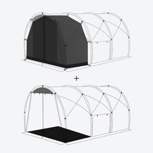 택티컬 필드 터널 4.35 이너텐트 2P + 풋프린트 2P / 블랙