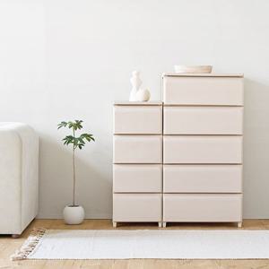 데일리 서랍장 M 3단 옷 수납 펜트리 정리함 (베이지)