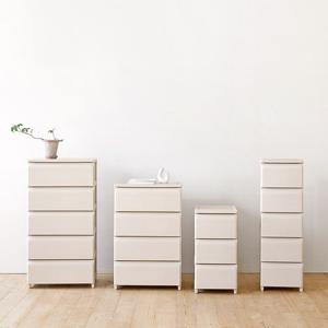 데일리 서랍장 L 4단 옷 수납 펜트리 정리함 (베이지)