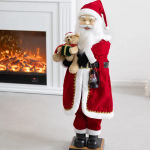 크리스마스 산타 인형 대형 장식 작동 움직이는 싼타 110cm 소품 용품 데코