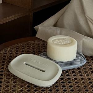 실리콘 비누 받침대 물빠짐 다용도 국내생산 2color