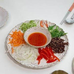 리코 북유럽 엔틱 디저트 카페 월남쌈 플레이팅 평접시 25cm