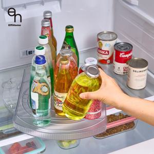 360도 이지스핀 냉장고 회전 트레이 정리함 턴테이블 양념통 정리대 냉장고정리