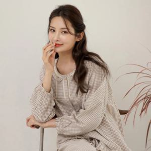 MF5929 여자 한국산 순면 잠옷 파자마 세트