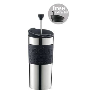 [해외] 트레블 프레스 머그 크롬 black