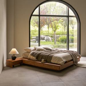 맞춤가능/ 더크루즈 플로팅 원목 평상형 무헤드 프레임 호텔 침대 LK_G67