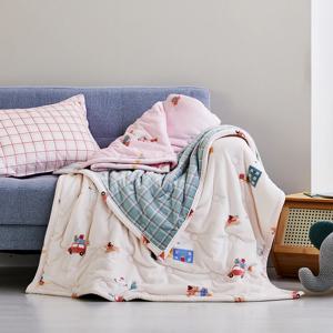 말랑찰떡 보들보들 메리래빗 극세사 낮잠이불 겸 담요 100*150 2 color