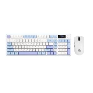 오피스프로 WMK50 사일런스 M 무소음 무선 블루투스 LCD 98 키보드 마우스 세트