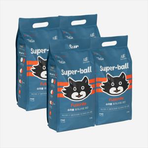 고양이 모래 벤토나이트 퓨저나이트 펠리스샌드 슈퍼볼 4.3kg 4개입