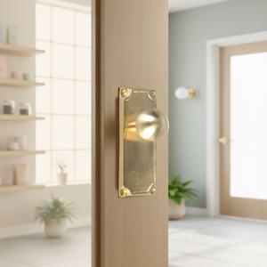 황동 신주 라브니아 골드무광 슬라이딩도어 푸시풀 빈티지 레트로 주물 판 손잡이