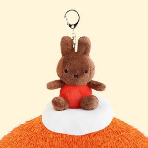 미피 드림 키링인형-브라운 시팅