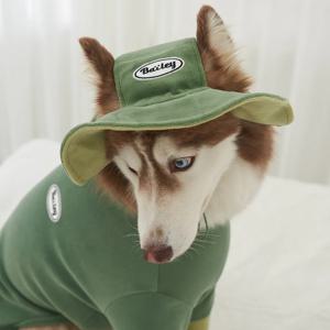 강아지 썬캡 애견 가을 겨울 후리스 버킷햇 그린 (B025-1_GN)