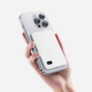 모두스마일 3in1 초슬림 초경량 고속충전 LED 아이폰 갤럭시 호환 맥세이프 보조 배터리
