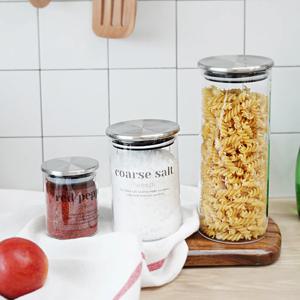 원형 밀폐 캐니스터 양념통 - 중 550ml (2개)