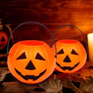 할로윈 데코 소품 사탕 포장 미니 호박 바구니 소형