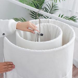 1+1 공간활용 회오리 원형건조대 이불 빨래 스텐 원룸 베란다 담요 커튼