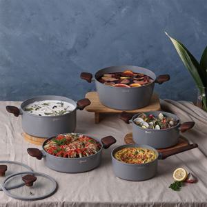 올뉴 엘레강스 IH 냄비 5종세트(편수18+양수20+전골24+곰솥24+곰솥28)