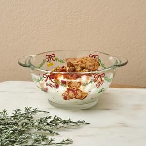 홀리베어 크리스마스 오븐용 내열 유리 양손볼 13.5CM