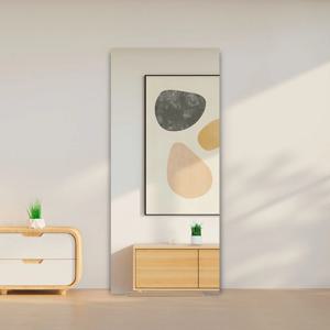 왜곡없는 노프레임 사각형 전신거울 (받침대 무료제공)