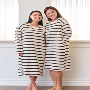 굿사이즈 단가라 면원피스 ,~4XL