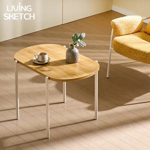 도밍고 800 타원형 미들 테이블 카페 업소용 높은 티테이블