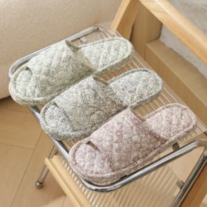 3중 쿠션 면실내화 워셔블 뜨왈 거실 슬리퍼 4colors