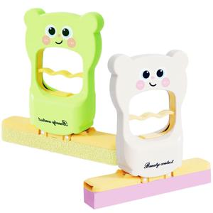 곰돌이 미니 스펀지 청소기 1+1세트 욕실 유리 거울 물기제거 핸디형 귀여운 베어 와이퍼