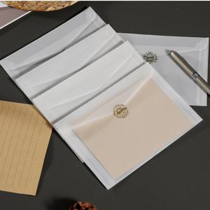 청첩장 카드 트레싱지 반투명 봉투 엽서 종이 편지 메세지 트레이싱지 결혼식 초대장 편지